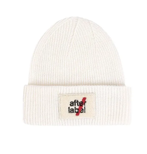 After Label Cappello Con Logo 34UXCAP0050 In Lana Unisex Junior