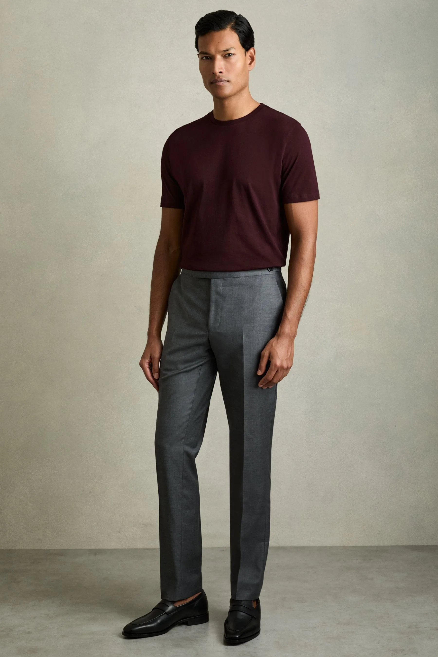 Bordeaux - T-shirt Girocollo bordeaux    