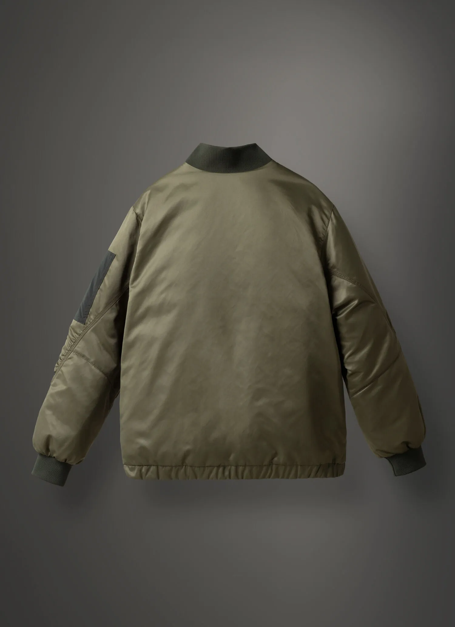 Colourblock jacket with adjustable hem