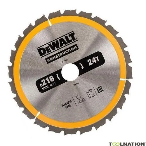 DeWalt Accessori DT1952-QZ XR Lama circolare 216 x 30 mm 24T