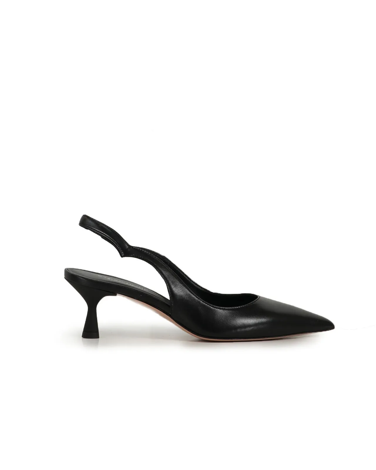 Décolleté basso slingback nappa nera