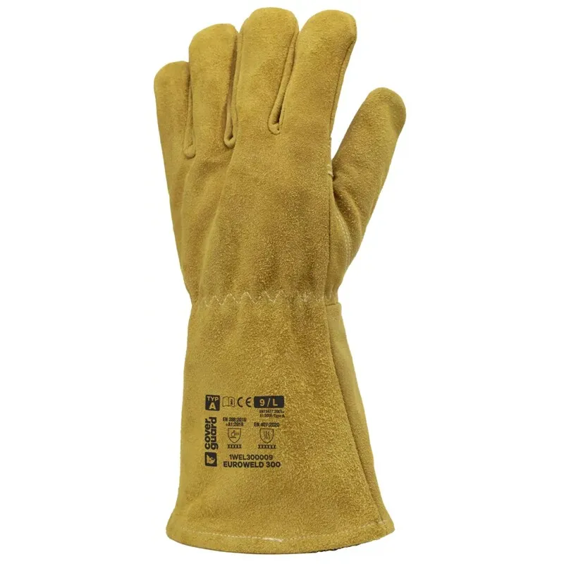 Guanti per saldatura Coverguard EUROWELD 300, Tg. 9, in Cuoio, col. Oro