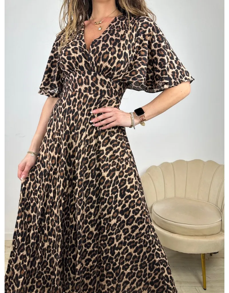 LONG DRESS CLOTY MACULATO