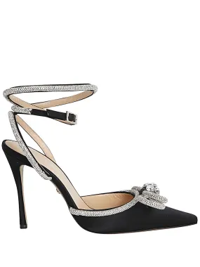 MACH & MACH DOUBLE BOW SATIN HIGH HEELS