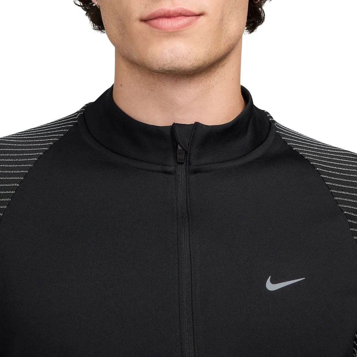      NIKE MAGLIA MANICA LUNGA MEZZA ZIP DRI-FIT ELEMENT RUN DIVISION  