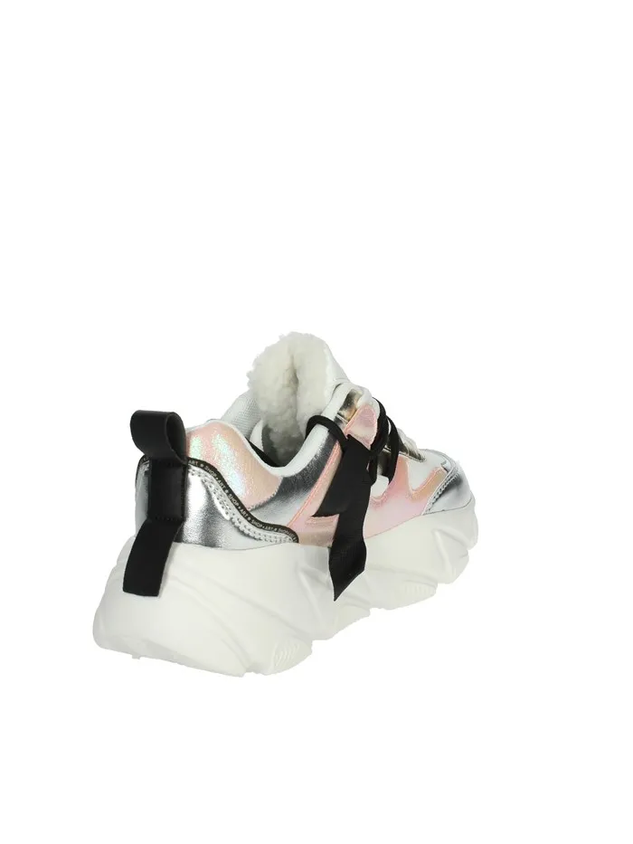 SHOP ART  SNEAKERS BASSA SASF230526 BIANCO/ARGENTO