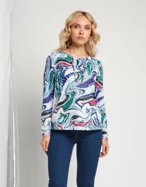 T-shirt con volants