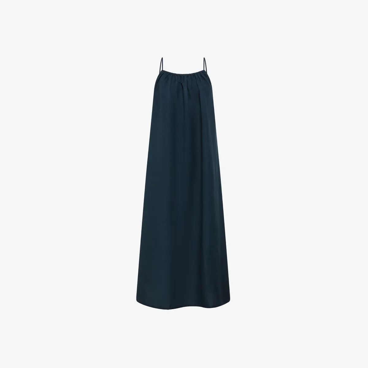 TANK DRESS LINEN NAVY BLUE