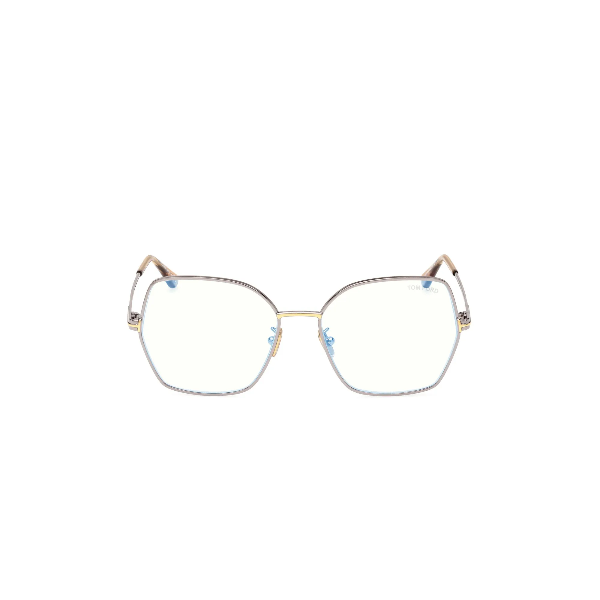   Tom Ford FT 5876-B Blue Filter 014 Rutenio Chiaro Lucido | Occhiale Da Vista Donna 