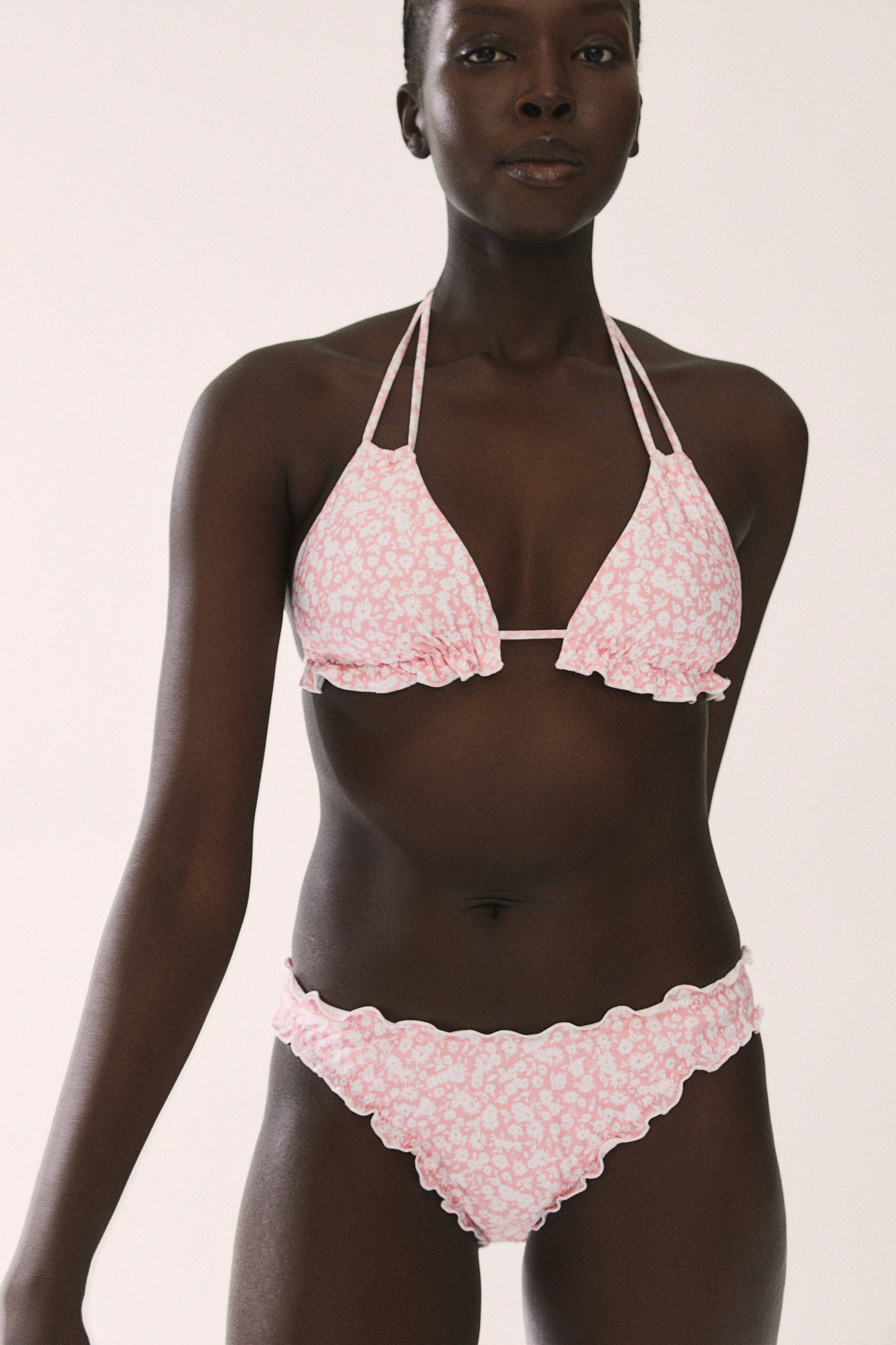 Top bikini a triangolo imbottito