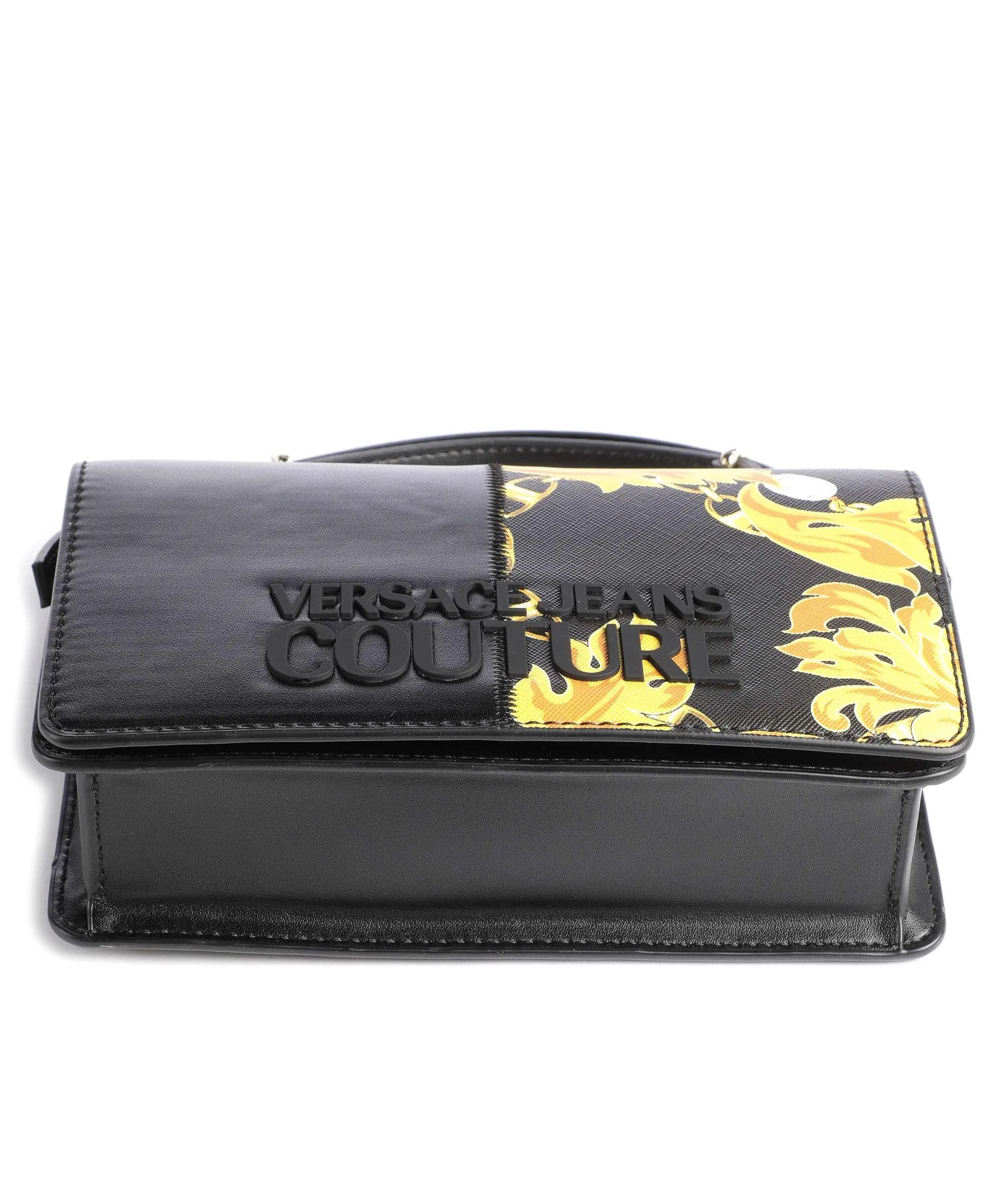  Versace Jeans Couture Rock Cut Borsa a tracolla pelle sintetica nero  